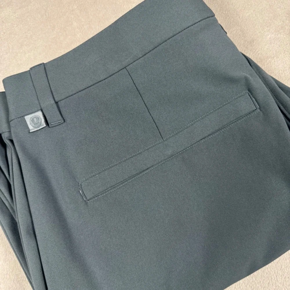 Lululemon Commission Slim-Fit Pant Mens 33 Grey Warpstreme Chino LM5AR2S